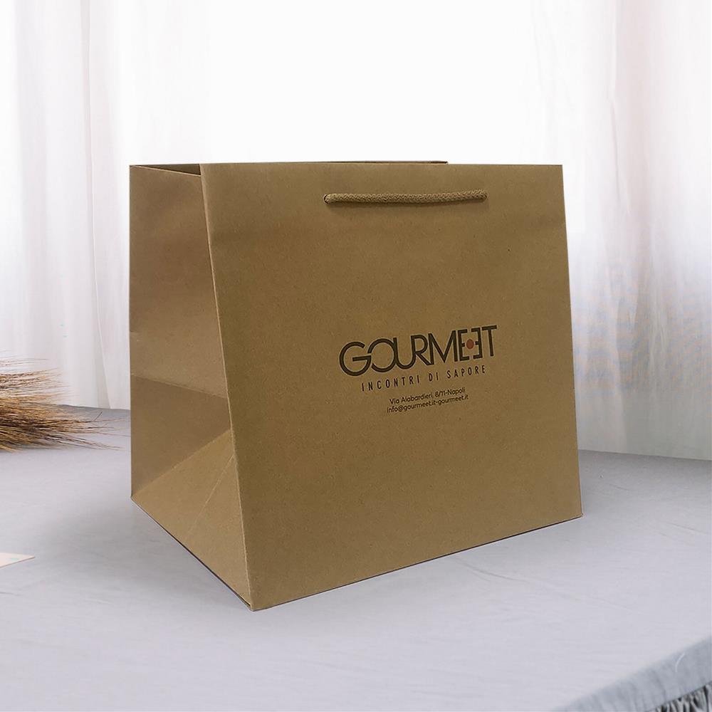 Shopper elegante food delivery con stampa a colori