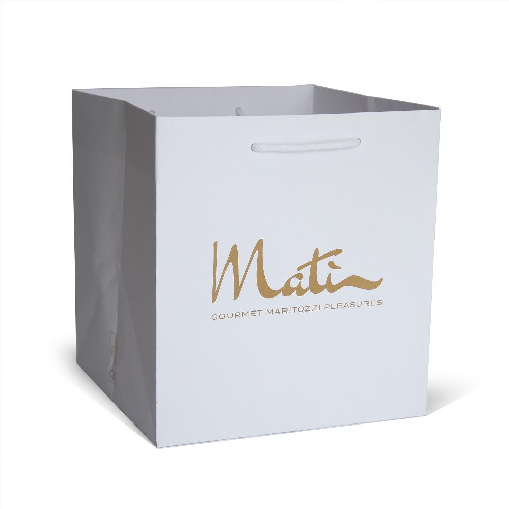Shopper food delivery elegante con logo a colori