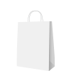 Shopper Economico con logo grandi quantità taglia 18X8X25 - 2 colori