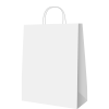 Shopper Economico con logo monocolore taglia 26x11x34,5