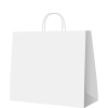 Shopper Economico con logo monocolore taglia 42x13x37