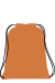 Zainetto in TNT con Stampa su un Lato colore Arancio