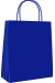 Shopper Economico con logo monocolore colore Blu