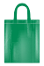 Shopper in TNT con stampa serigrafica colore Verde Scuro