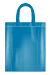 Shopper in Cotone con logo stampato colore Turchese