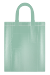 Shopper in Cotone con logo stampato colore Verde Acqua