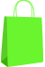 Shopper Economico con logo monocolore colore Verde Lime